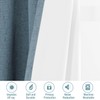 H.VERSAILTEX Linen Blackout Curtains 96 Inches Long 100% Blackout Thermal