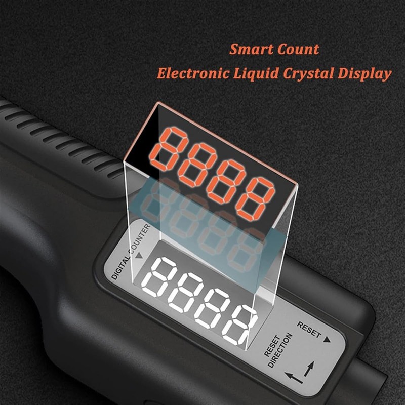 AIMALL Adjustable R-Type Grip Strength Trainer with LCD Counter, 5.7x6.29in,