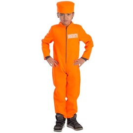 Dress Up America Kid's Prisoner Costume - Beautiful Dress Up Set for Role Play