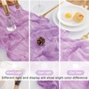 Xikesoft 10 Pack Lavender Table Runner 120 Inch Cheesecloth Table
