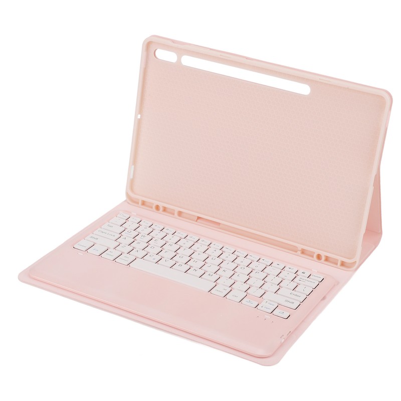 12.4in Keyboard Case 3 Adjustment Stand Detachable Pink Keyboard Case
