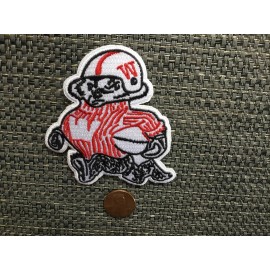 Unbranded Wisconsin Badgers Vintage Embroidered Iron on Patch 3.25” X 3”