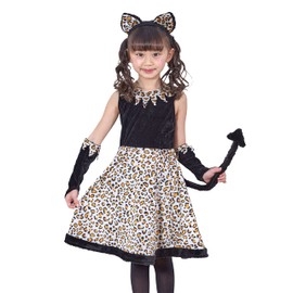 Party City Leonie Dress Kids Cosplay, 55.1 inches (140 cm)