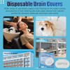 Disposable Shower Drain Hair Catcher 38 Pack, Peel and Stick