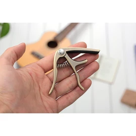 Mini Ukulele Capo Soprano Concert Tenor Baritone + Leather Pick