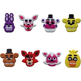 Five Nights Game Characters Set of 8 Fridge PVC 1" Tall Magnets