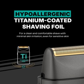 Conair Men Foil Shaver for Face | Men's Facial Hair Groomer | Hypoallergenic and Cordless | Portable, Battery Powered for Travel