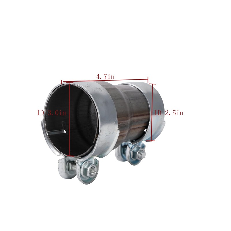 2.0 to 2.5 Inch Stainless Steel Exhaust Adapter, Exhaust Reducer