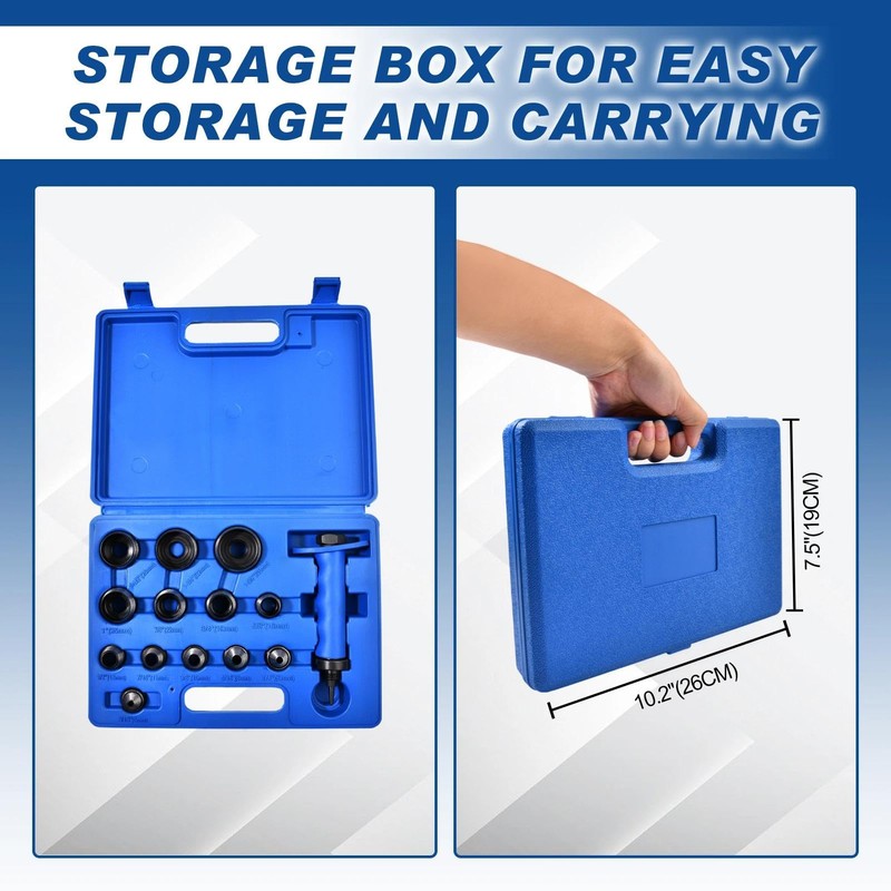 GOLD DEER 14 Pieces Hole Punch Set with Pin Point