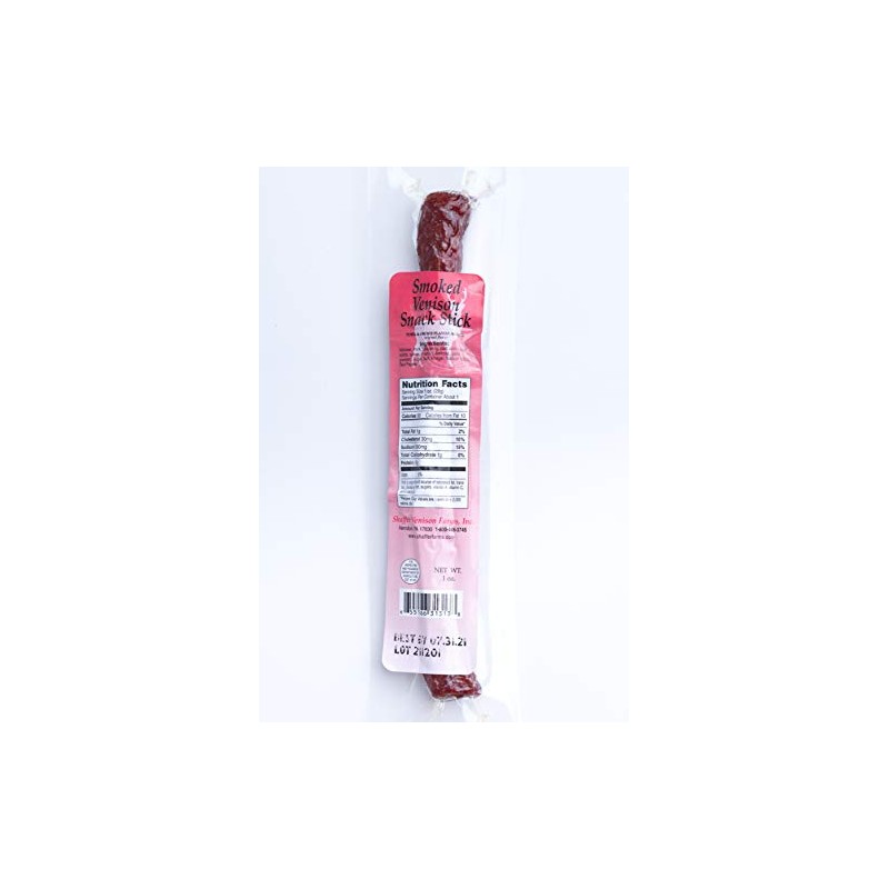 1 oz Smoked Venison Stick (30 1 oz sticks/box)