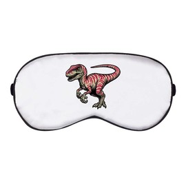 'Velociraptor with Pink Stripes' Sleep/Travel Eye Mask (EY00025266)