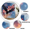 4th of July Independence Day Shower Curtain,American Flag Patriotic Eagle