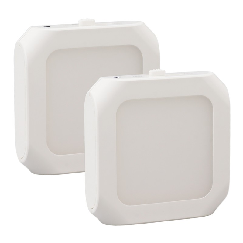 2Pcs Plug in Motion Sensor LED Night Light Plug in