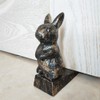 Cast Iron Door Stop, Cute Decorative Rabbit Door Stopper, Heavy