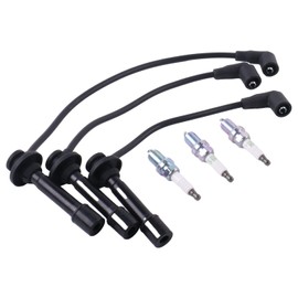 SUKATC MIA11722 MIA11723 MIA11724 Spark Plug Wire & Plugs Kit Compatible with JD 825i 825i S4 Engine
