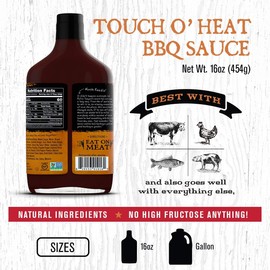 Rufus Teague - Touch O' Heat BBQ Sauce - 16 oz