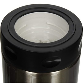 Zojirushi Steel Food Jar, Medium, Black/Stainless