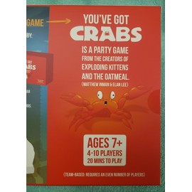 Exploding Kittens LLC You've Got Crabs - Expansion Pack - Imitation Crab Kit Claw Gloves Card Game