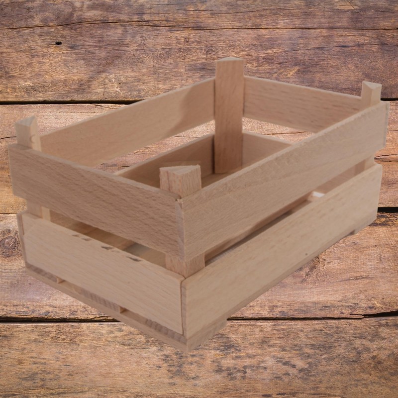 Wooden Decorative Tiny Mini Crates | Extra Small 125 x