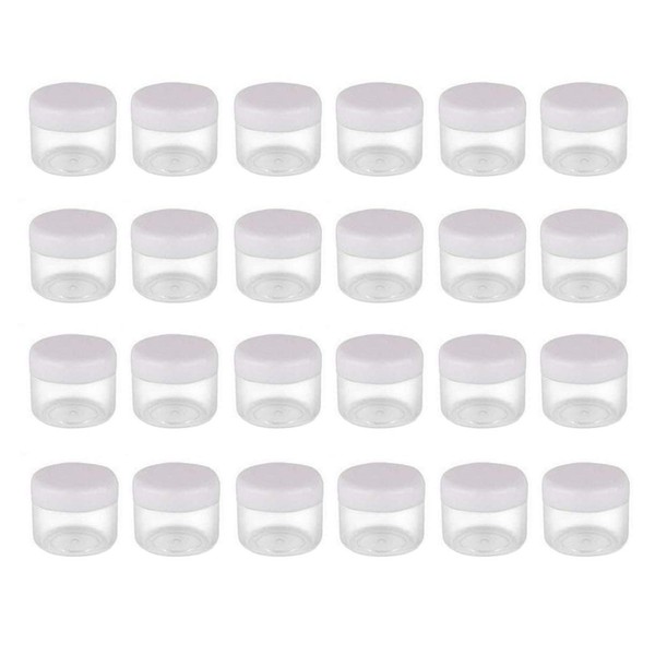 XUMIN 50PCS 20Gram/ML Empty Round Plastic Eyshadow Cosmetic Containers Jar