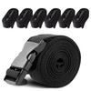 HAHASOLE Boat Cover Straps, 6 Pack-96''Lx1''W Heavy Duty Polyester Adjustable