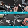 DURATECH 8-Piece Pliers Set with Rolling Pouch, Premium Cr-V/Cr-Ni Construction,