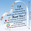 TTOVEN Teaching Assistant Gifts TA Teacher Plaque Appreciation Acrylic Plaque