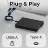 MthsTec USB Floppy Drive, 3.5" External USB & Type-C Floppy