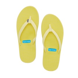 Hari Mari- Dunes- Women's Boat Safe Waterproof Rubber Flip Flops- Size 8- Canary Yellow