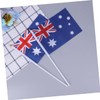 CAXUSD 50Pcs Hand Held Australia Stick Flags Small Country Flags