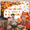 MEHOFOND 6x3.6ft Fall in Love with Learning Backdrop Autumn Thanksgiving
