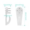 Auvotuis 20Pcs Non-Trace Wall Picture Hooks, Invisible Plastic Traceless Nail