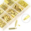 HELIFOUNER 242 Pieces M2.5 Male Female Hex Brass Spacers Standoffs