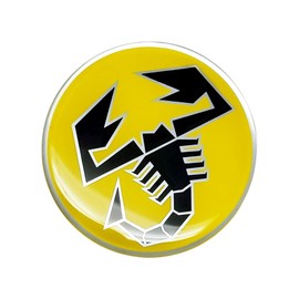Abarth 21552 3D Scorpion Yellow Sticker Diameter 44 mm Diameter