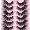 Beaunitti False Eyelashes Faux Mink Lashes Slender and Fluffy Cat-eye