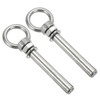 PATIKIL M10x100mm Extended Eye Bolts Pack of 2 304 Stainless