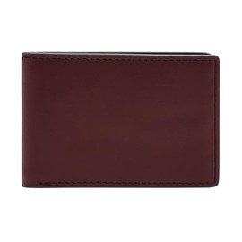 FOSSIL Steven Front Pocket Wallet Bifold Eggplant, Aubergine