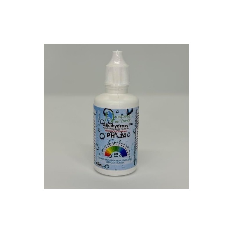 Silicio Orgánico Bioasimilable Alkahydroxy, pH 14, 45ml, Líquido