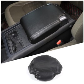 Center Console Armrest Cover Compatible with Land Rover Defender 90/110/130 2020-2023 Accessories, Comfortable Leather Armrest Box Pad Cushion Protector (B Style)
