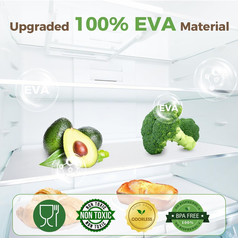 ALIUNI 100% EVA Shelf Liner for Kitchen Cabinet, 12" x