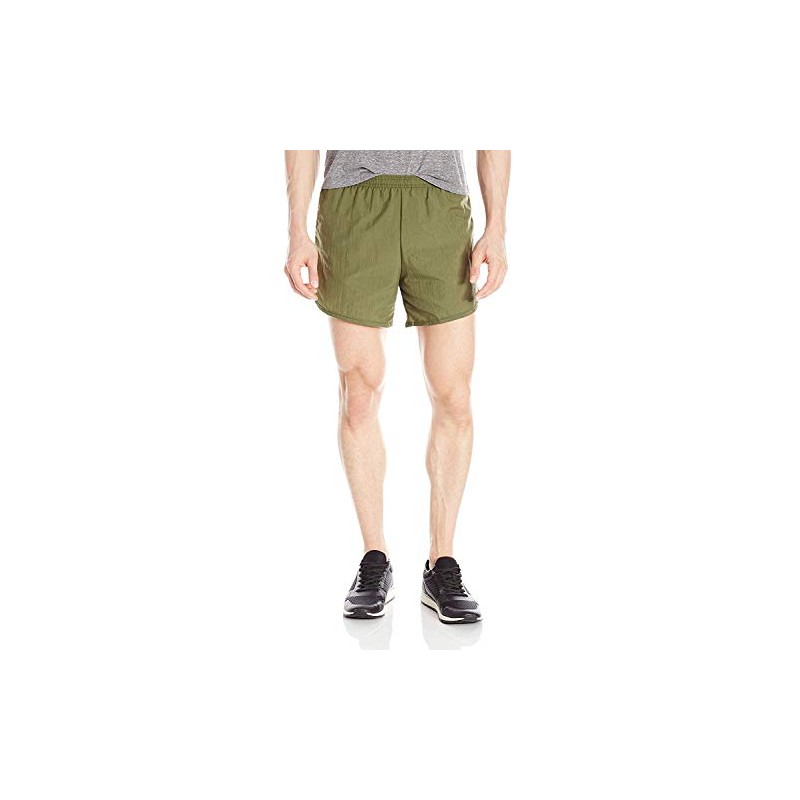 Soffe Mens Dri Running Shorts, OD Green, X-Large
