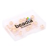 BEADIA 18K Gold Plated Round Spacer Beads 8mm 20pcs for
