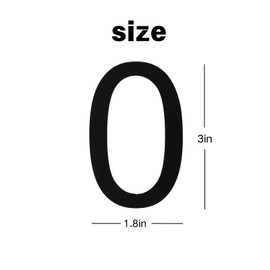 Habitable tree Self-adhesive 3 Inch Mailbox Number Individual 3D Acrylic Mailbox Number Black Mailbox Numbers for Outside Address Home Number for Apartments Office Hotel Room (Black Number 1)