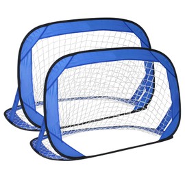 2 Pack Soccer Goals for Backyard, Portable Soccer Goal, Collapsible Pop-Up Training Net, Back Mini Soccer Goal for Backyard and Indoor/Outdoor Use, Carrying Bag Included (3.6x2.4 ft)