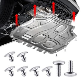 8PCS Engine Splash Shield Hardware Kit, Lower Cover Pin Screws, 90674-TY2-A01 90105-TBA-A00