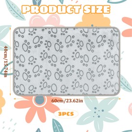 YceLon Cat Blanket, Pack of 3 Fluffy Dog Blankets, Soft Pet Blanket for Small Dogs and Cats, 40 x 60 cm, Ideal for Sofa, Car and Cage