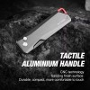 FLISSA Titanium Folding Utility Knife Quick Change Blade Razor Knife