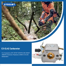 Wondrify C3-EL42 Carburetor for Husqvarna 357 357XP 357EPA 359 359XP 359EPA Chainsaw Replaces ZAMA C3-EL42 505203001