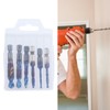6pcs Spiral Tap Drill Bit Set Blue Plating Coating Hex