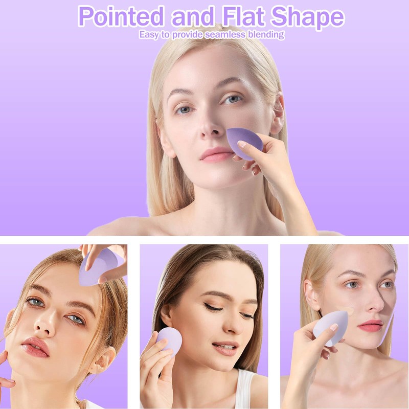 15 pcs Makeup Sponge Blender Sponges for Liquid, Cream, and